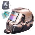 thumbnail image 1 of iMeshbean Solar Powered Welding Helmet Auto Darkening Hood PP Material with Adjustable Shade,Storage Bag for Mig Tig Arc Welder Mask,Ghost, 1 of 7