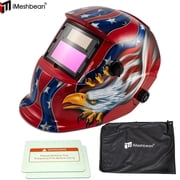 iMeshbean Solar Auto Darkening Welding Helmet, Arc Tig Mig Mask Grinding Hood with 2 Lens & Bag