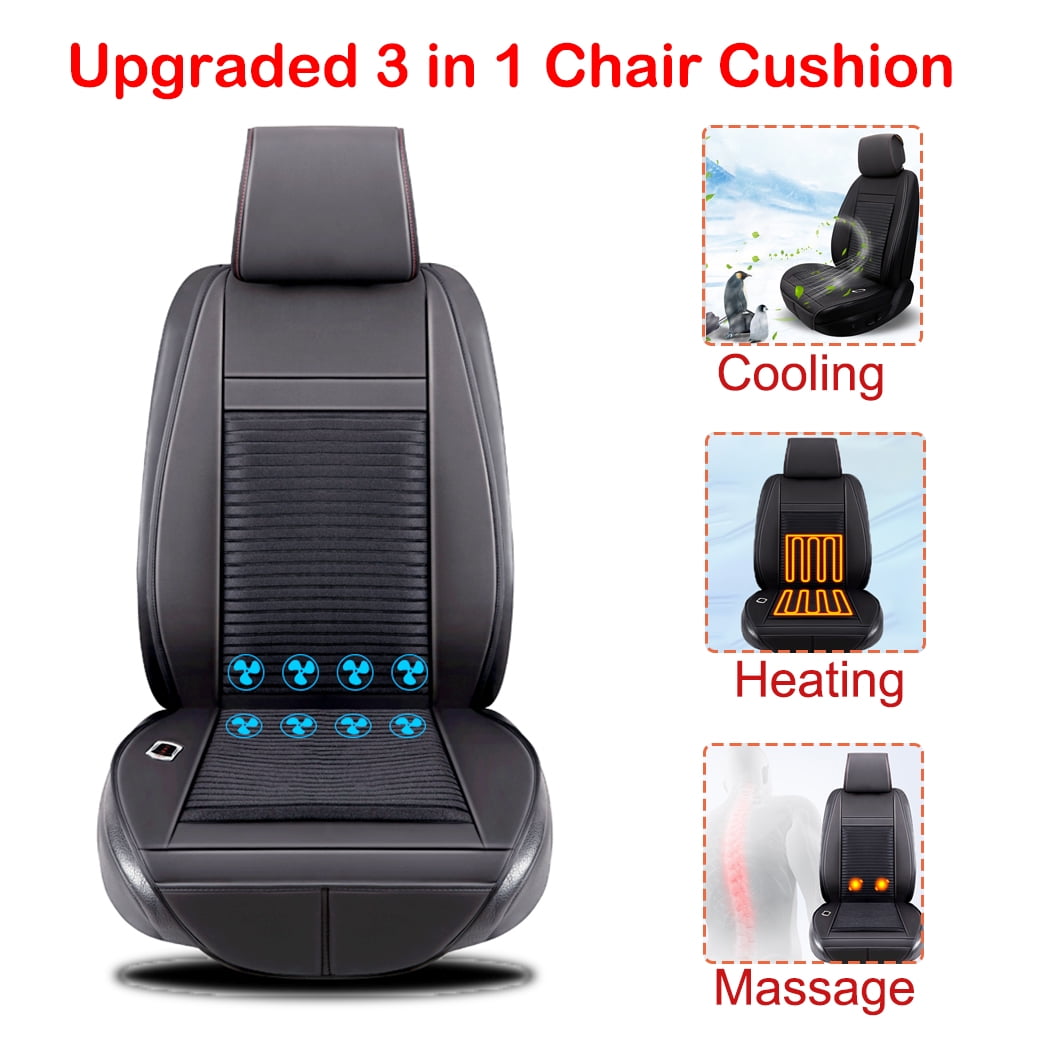 Heiheiup USB Leather Heating Car Truck Cover Seat Office Cushion Home Car  Suitable Car Seated Chair Pad For Car Universal Car Interior Accessories Stuff  for Cars 