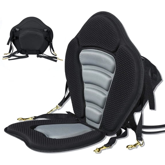 iMeshbean Universal Kayak Fishing Boat Seat Adjustable, Detachable Universal Paddle w/ Storage Bag