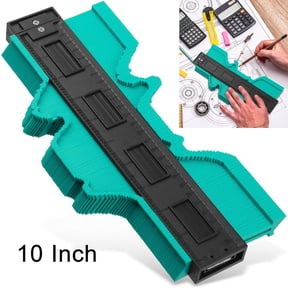iMeshbean Useful Tool Contour Gauge Duplicator Multifunctional 10" Contour Profile Gauge Tiling Laminate Edge Shaping Measure Ruler Craft Woodworking Tools