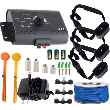 iMeshbean iMeshbean Wireless Dog Fence, Electric Fence System for Dog Shock Training Collar with Remote- Pet Containment System Waterproof Shock Collars, 3-Dog System