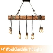 Homary Industrial Adjustable 10-Light Pendant Light
