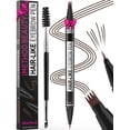 thumbnail image 1 of iMethod 2-in-1 Eyebrow Pen, 4-Fork-Tip & Precise Brush-Tip for Natural Hair-Like Brows, Long-Lasting with Eyebrow Spoolie Brush, Golden Brown, 1 of 8