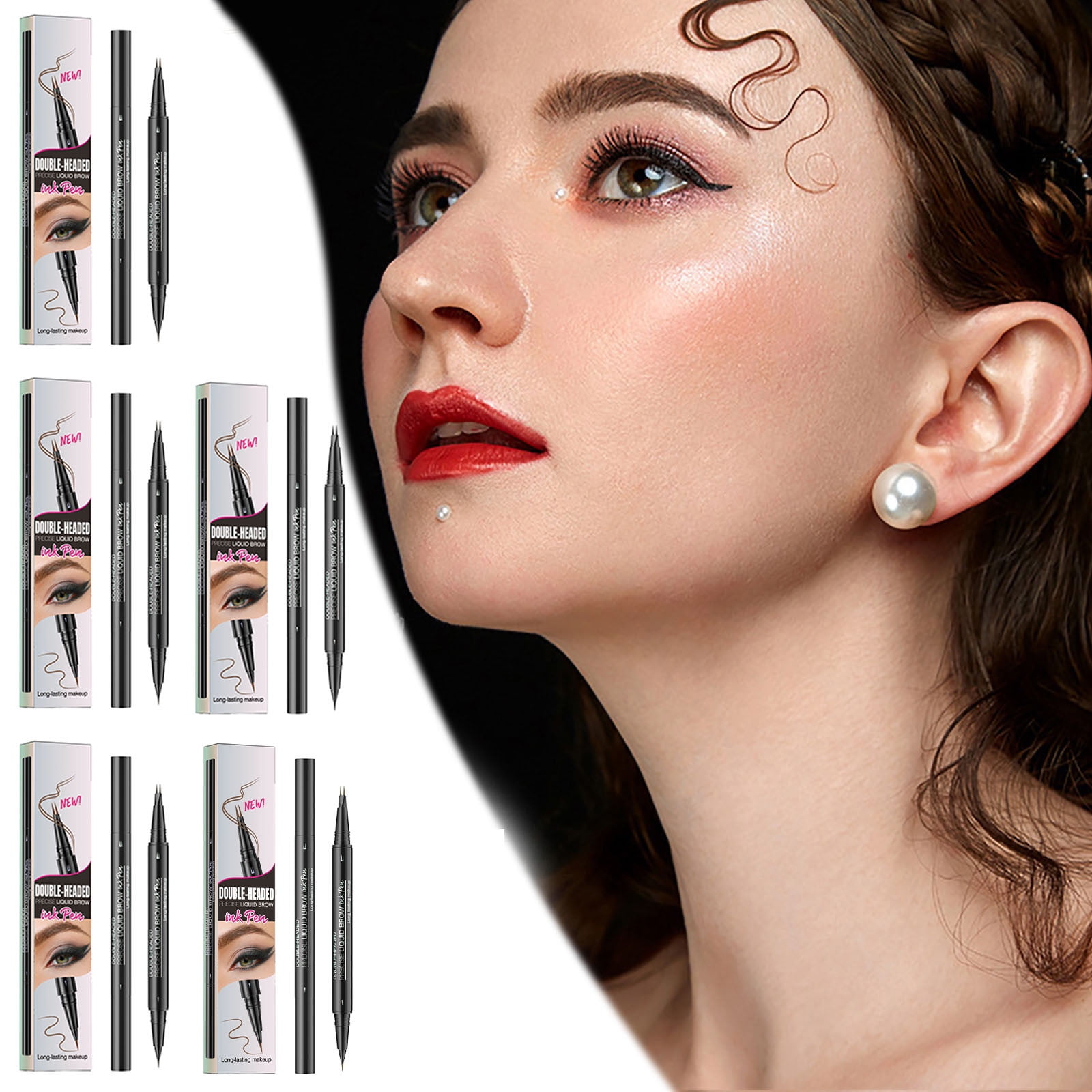 iMethod Curved Eyebrow Pen - Eyebrow Pencil 2-in-1 Dual-Ended Eyebrow