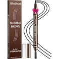 thumbnail image 1 of iMethod Microblading Eyebrow Pen - 2-in-1 Dual-Ended Eye Brow Pencils for Women with 3-Fork-Tip and Spoolie Brush Create Natural Hair-Like Defined Brows, Last All-Day, Black Brown, 1 of 8