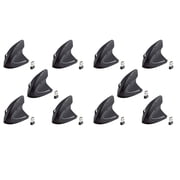 iMicro 10 Pack MO-WVEO01 2.4GHz Wireless Vertical Ergonomic Optical Mouse,
