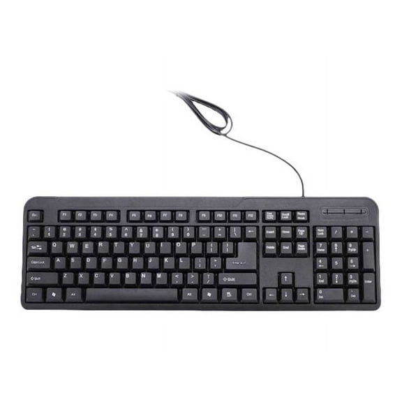 iMicro KB-US0803 104-Key Wired USB English Keyboard (Black)