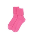 thumbnail image 1 of iMongol 100% Pure Merino Wool Women Ladies Men Bed Socks, Seamless Toes Sewed by Hand(Pink), 1 of 6