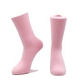 thumbnail image 1 of iMongol Pure Merino Wool Thick Unisex Men Women Crew Mid Calf Causal Socks, Smooth Toes and Heel Sewed by Handwork (US 5-10, Light Pink), 1 of 1