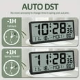 thumbnail image 1 of iMotion Clock with Indoor Outdoor Temperature - Easy to Read - Self Setting, 14.5'' Jumbo Auto Set Digital Wall Clock Battery Operated, 1 of 10