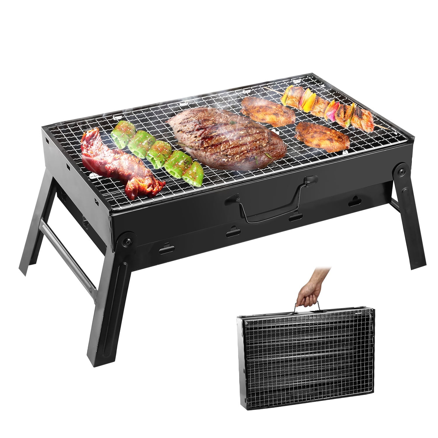 iMounTEK 10" Charcoal Grill, Portable Folding