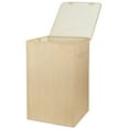 thumbnail image 1 of iMounTEK 100L Collapsible Laundry Hamper with Lid, Clothes Basket Organizer, Beige, 1 of 8