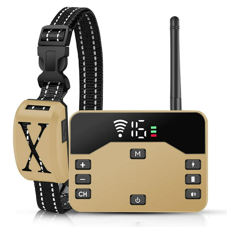 2-in-1 Wireless Dog Fence & Remote Training Collar – Rechargeable, Waterproof, Safe For Dogs