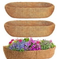 thumbnail image 1 of iMounTEK 3-Pack Coco Liners for Planters 24 Inch, Garden Plants Wall Basket Planter Liner Insert Trough Planter, 1 of 6