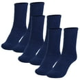 thumbnail image 1 of Moclever 3 Pairs Male Thermal Warm Wool Socks Soft Cozy Winter Heat-Trapping Breathable Socks, Dark Blue 6-11.5, 1 of 8