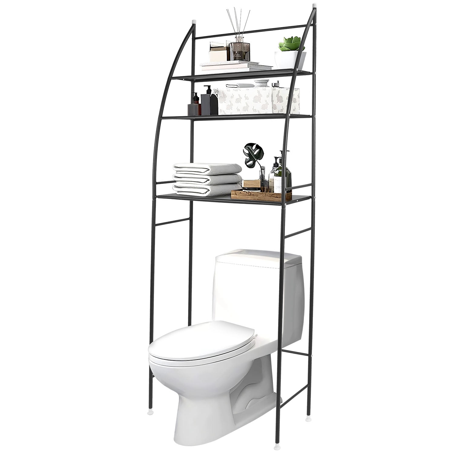 iMounTEK 3 Tier Bathroom Over the Toilet Storage Shelf Free Standing
