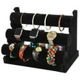 thumbnail image 1 of iMounTEK 3 Tier Velvet Jewelry Stand Removable Bracelet Holder Watch Jewelry Bangle Display Rack, 1 of 5