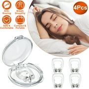 iMounTEK 4Pcs Magnetic Nose Clip Anti Snoring Device Sleeping Aid Comfortable and Reusable Provide The Effective Snoring Solution to Stop Snoring