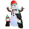 thumbnail image 1 of iMounTEK 6ft Christmas Inflatables Snowman Outdoor Yard Decor with LED Lights Christmas Blow Up Decoration Garden, 1 of 7