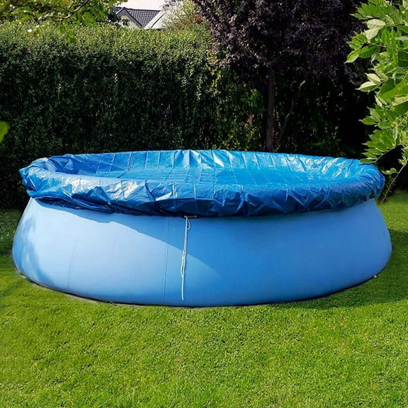 iMounTEK 8ft Pool Protector Cover, Padded Cover for Round Frame Pool, Pool Cover for Above Ground Round Inflatable Swimming Pool