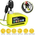 thumbnail image 1 of Alarm Disc Lock Motorcycle Disc Brake Lock Security Wheel Disc Lock Waterproof 110dB Alarm Sound for Motorbike Bike Scooter, 1 of 7
