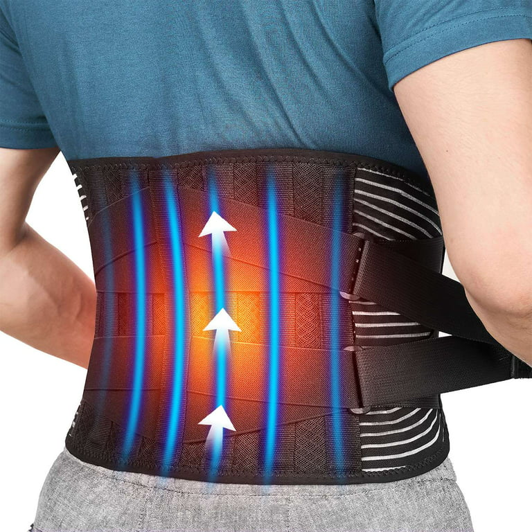 Back Support Lower Back Brace Pain Relief Lumbar Support Belt With Metal  Plate