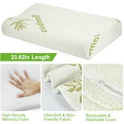 iMounTEK Bamboo Memory Foam Sleep Pillow Contoured Cervical Orthopedic Pillow Neck Support Breath Pillow, L