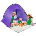 thumbnail image 1 of Imountek Pop up Beach Tent, Instant Camping Tent for 2-3 People, UV Protection, Waterproof, Portable with Storage Bag, Purple, 1 of 8