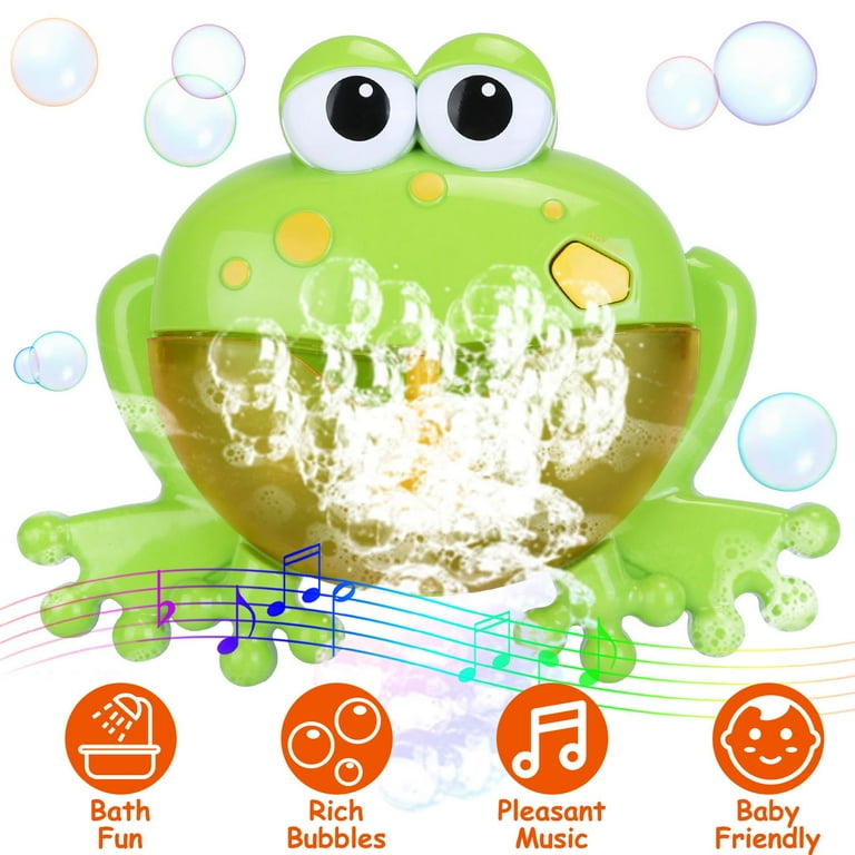Moclever Bubble Bath Maker Baby Bath Toys with Music for Toddler Bathtub Bathing Frog Walmart