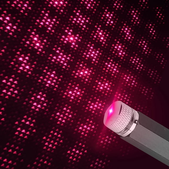 iMounTEK Car Star Projector Night Light USB Auto Roof Lights Red