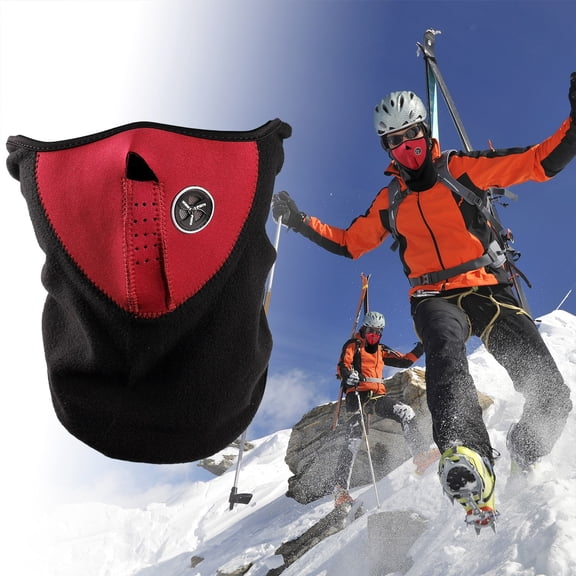 iMounTEK Cold Weather Lightweight Ergonomic Neck and Face Mask (Red)