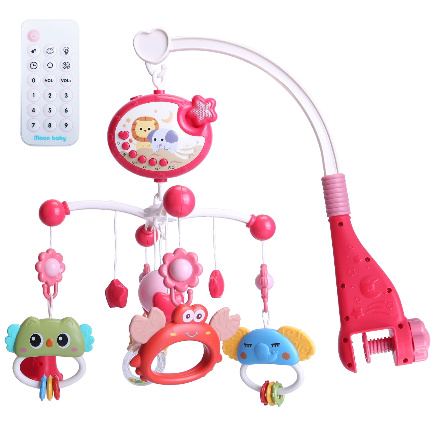 iMounTEK Crib Mobile with Music and Lights, Baby Mobile for Crib with ...
