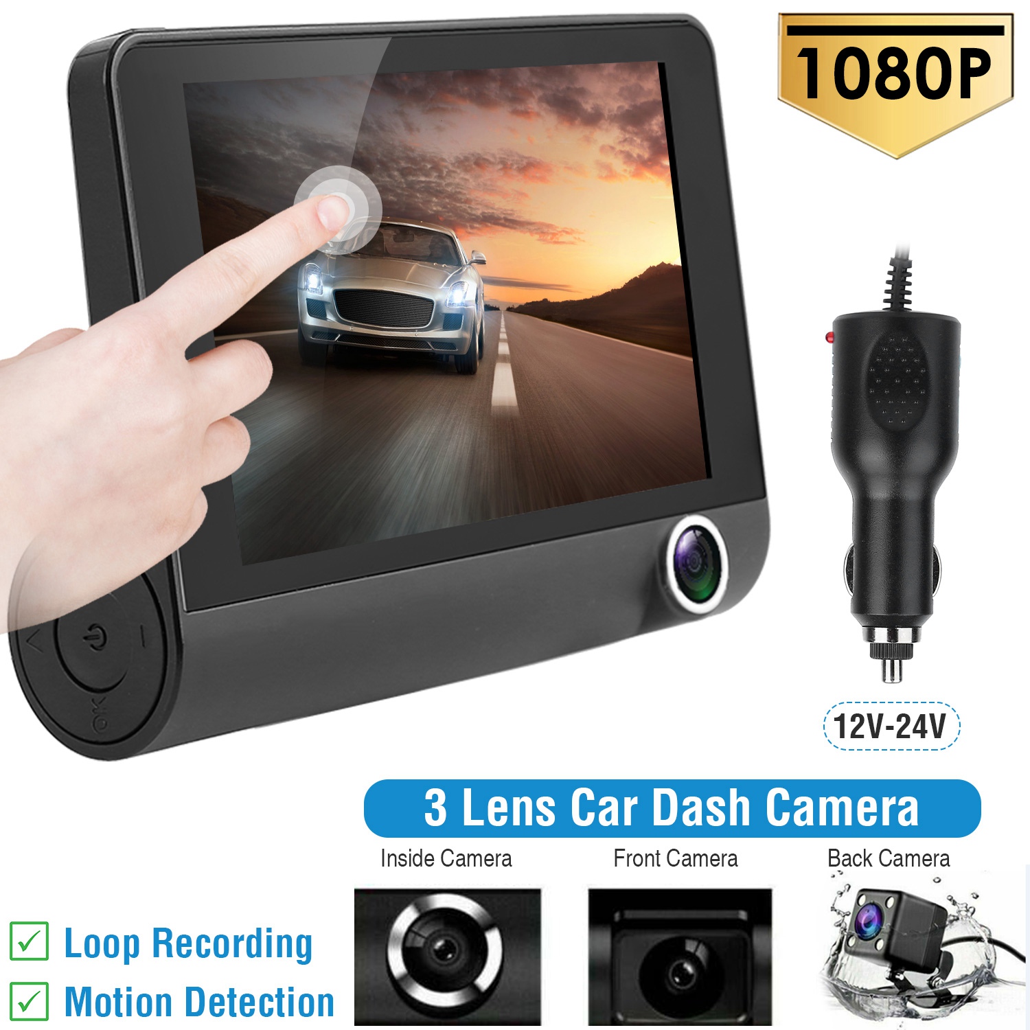 iMounTEK Dashboard Camera FHD 1080P 4in Touch Screen Car DVR Dash iMounTEK Dashboard Camera FHD 1080P 4in Touch Screen Car DVR Dash