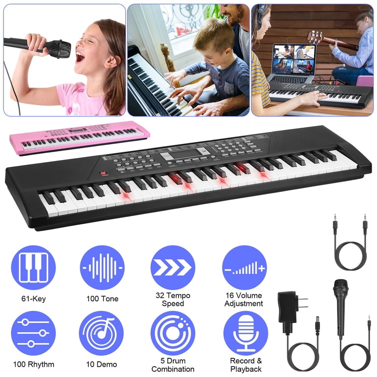 iMounTEK Electric Digital Music Keyboard 61 Keys, Electric Piano