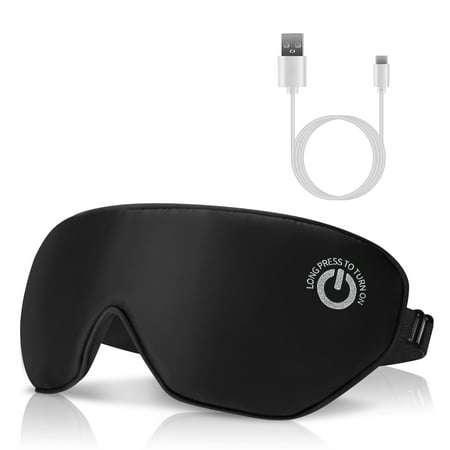 iMounTEK Electric Eye Heating Pad Cordless Heated Eye Mask with 3 Temperature 20Mins Auto Off