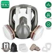 iMounTEK Gas Mask Anti-fog Full Face Reusable Respirator 6800 Mask with Filters for Cleaning Spray Insulation Painting