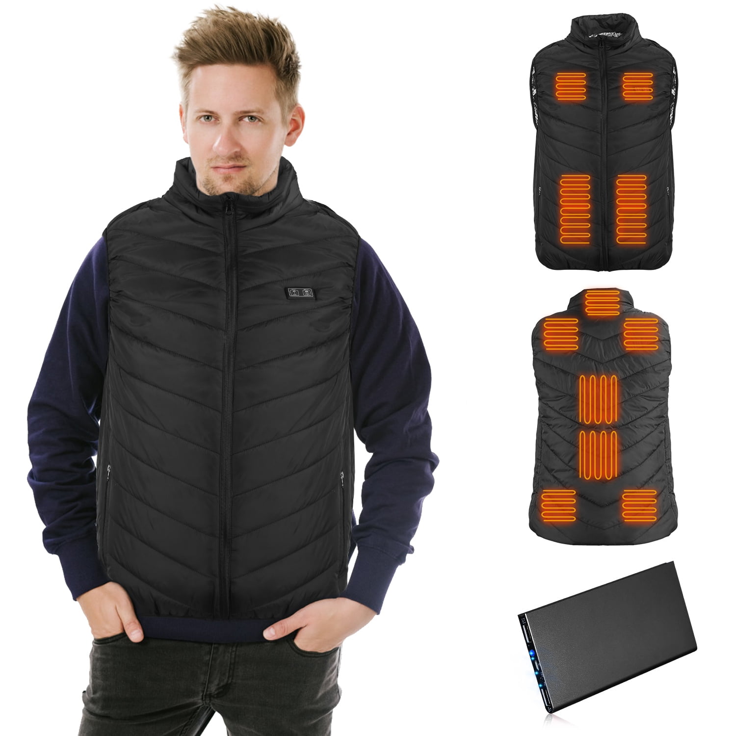 Unisex Heated Vest for Men women, Warming Jacket for Work Hunting motorcycle Fishing, Lightweight