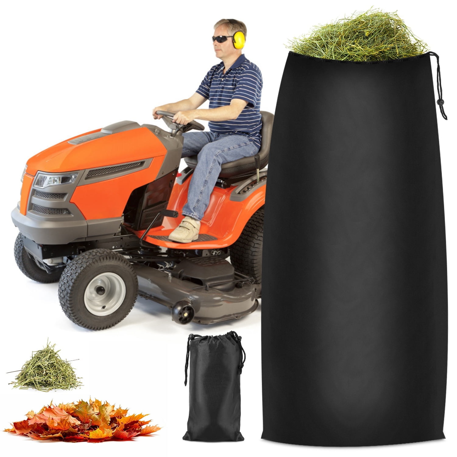 iMounTEK Lawn Tractor Leaf Bag 54 Cubic Feet Standard Garden Waste Collection Bag