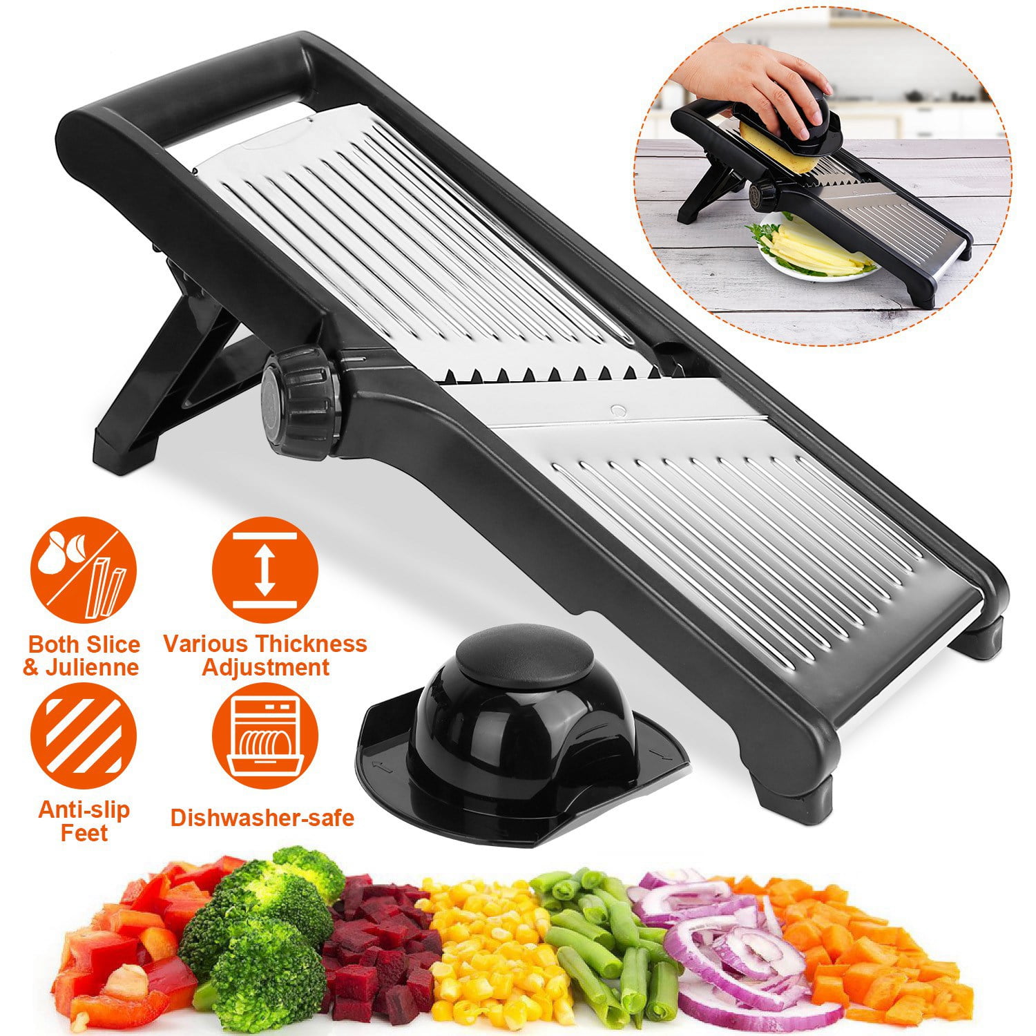 iMounTEK Mandoline Food Slicer Vegetable Fruit Chopper Kitchen Julienne