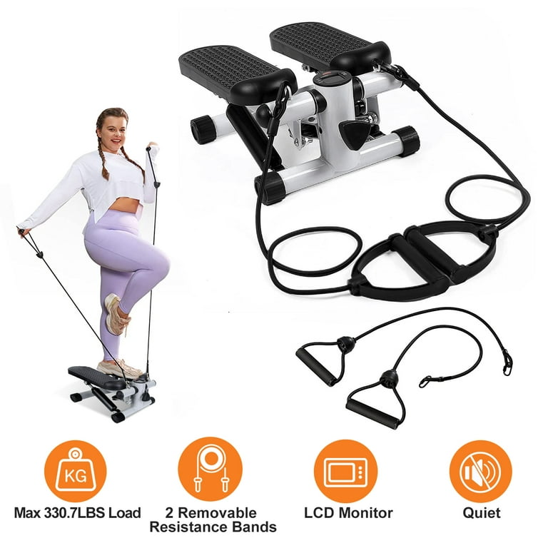 Mini Stepper Exercise with Monitor Workouts Stair Step Fitness Machines  Impact