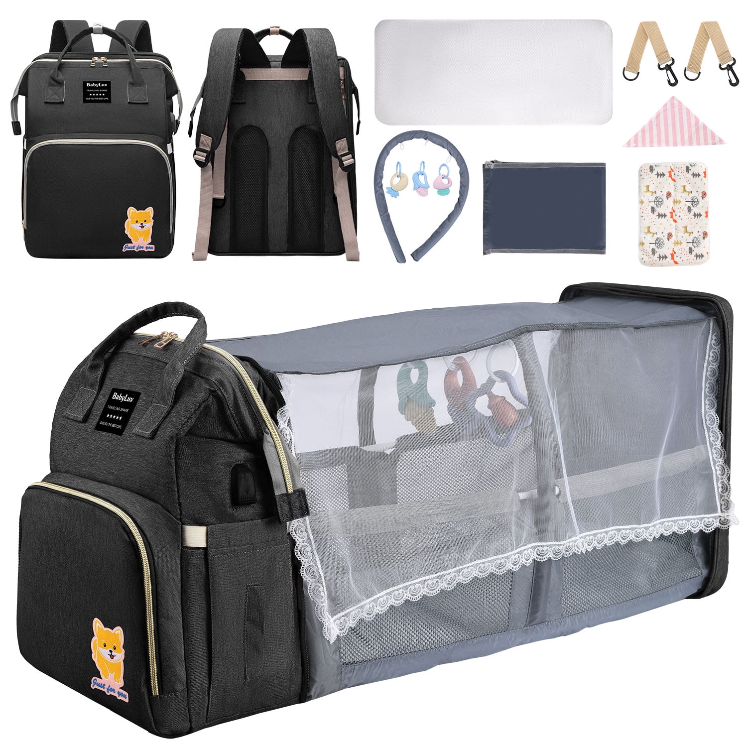 iMounTEK Multifunctional Baby Diaper Bag Waterproof Diaper Backpack