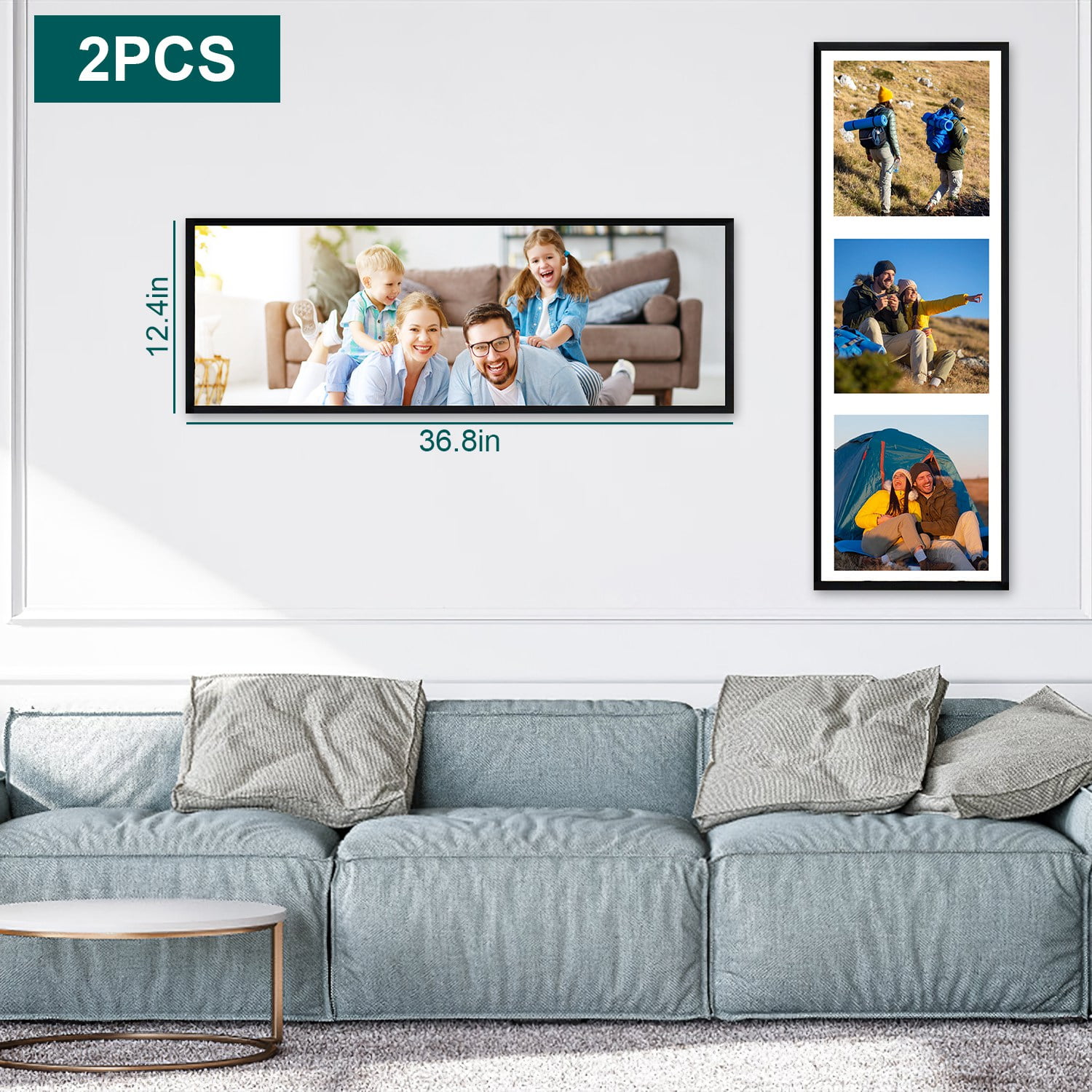 iMounTEK Picture Wall Frames 36.8x12.4in Display Panoramic Photo Frame
