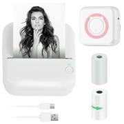 iMounTEK Pocket All-in-One Thermal Printer Wireless Picture Photo Label Memo Receipt Paper Printer AR Photo Function with USB Cable Support for Windows Android iOS System