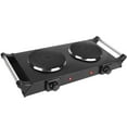 thumbnail image 1 of iMounTEK Portable Coil Heating Double/Single Burners Stove 2000W with 5 Level Temperature Control, for Home Dorm Camping Outdoor Cooking, 1 of 8