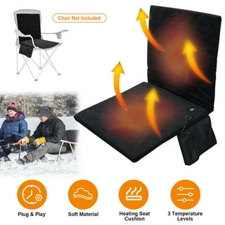 Heated Seat Cushion USB Rechargeable Heated Chair Pad Three-Level  Temperature Control Heat Seat Cover For Home Office Chair And
