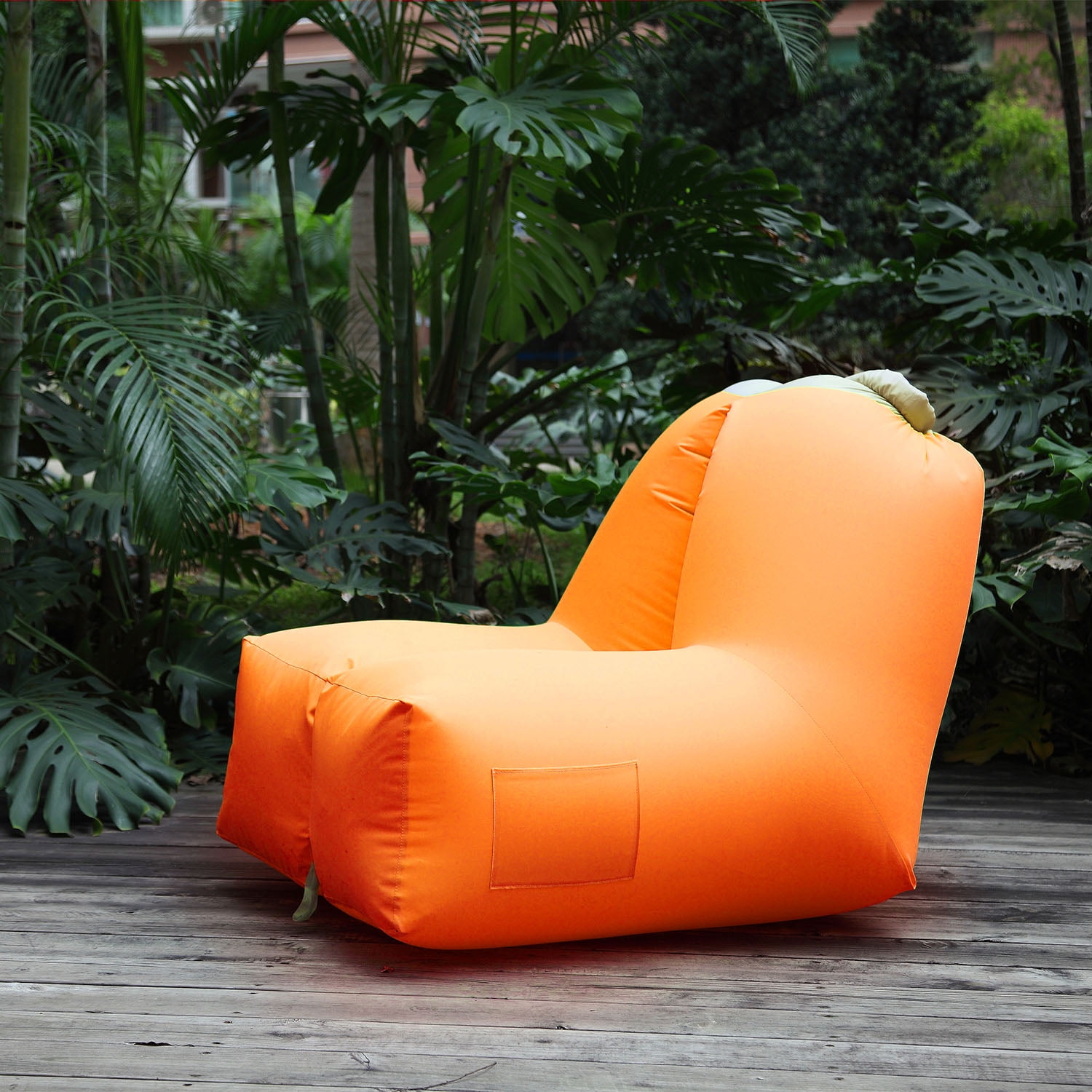 iMounTEK Portable Inflatable Chair with Carrier Bag, Beach Chair Blow ...