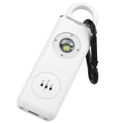 iMounTEK Portable Personal Safety Alarm 130dB Self-Defense Siren with Strobe Light LED Light Carabiner Emergency Escape Tool for Women Kids Elderly, White