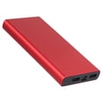 thumbnail image 1 of iMounTEK Portable Power Packs 10000mAh Mini Battery Charger With Dual Ports LCD Display Red, 1 of 6