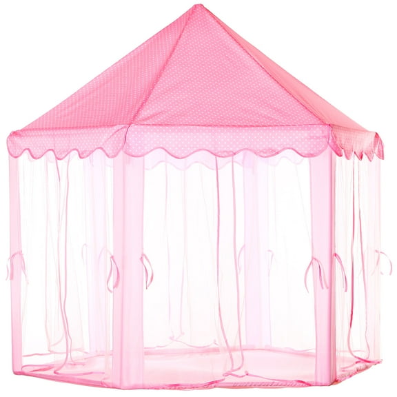 iMounTEK Princess Castle Tent for Girls Play Tent Playhouse Indoor Outdoor Use with Carry Case
